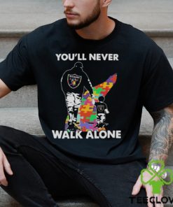 Las Vegas Raiders You’ll Never Walk Alone Dad And Son Autism T Shirt