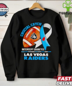 Las Vegas Raiders crucial catch intercept diabetes hoodie, sweater, longsleeve, shirt v-neck, t-shirt