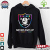San Francisco 49ers never give up fight cancer in all colors shirt