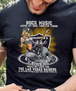 Las Vegas Raiders rock music keep my soul forever young hoodie, sweater, longsleeve, shirt v-neck, t-shirt