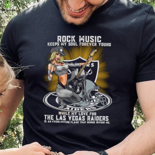 Las Vegas Raiders rock music keep my soul forever young hoodie, sweater, longsleeve, shirt v-neck, t-shirt