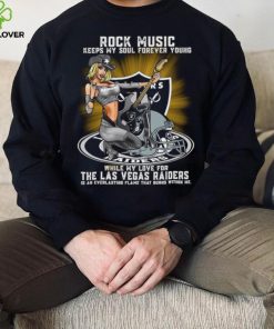 Las Vegas Raiders rock music keep my soul forever young hoodie, sweater, longsleeve, shirt v-neck, t-shirt