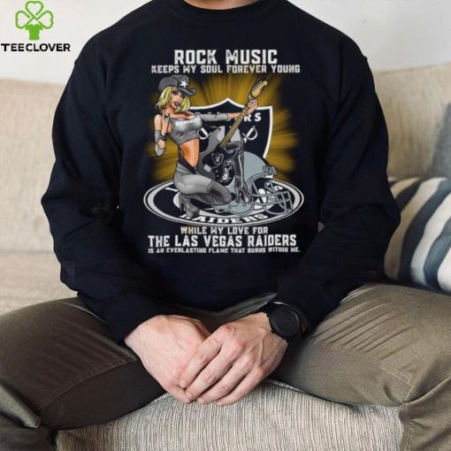 Las Vegas Raiders rock music keep my soul forever young hoodie, sweater, longsleeve, shirt v-neck, t-shirt