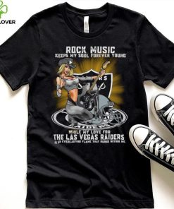 Las Vegas Raiders rock music keep my soul forever young hoodie, sweater, longsleeve, shirt v-neck, t-shirt