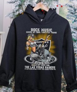 Las Vegas Raiders rock music keep my soul forever young hoodie, sweater, longsleeve, shirt v-neck, t-shirt