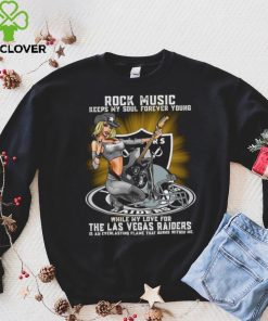 Las Vegas Raiders rock music keep my soul forever young hoodie, sweater, longsleeve, shirt v-neck, t-shirt