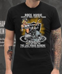 Las Vegas Raiders rock music keep my soul forever young hoodie, sweater, longsleeve, shirt v-neck, t-shirt