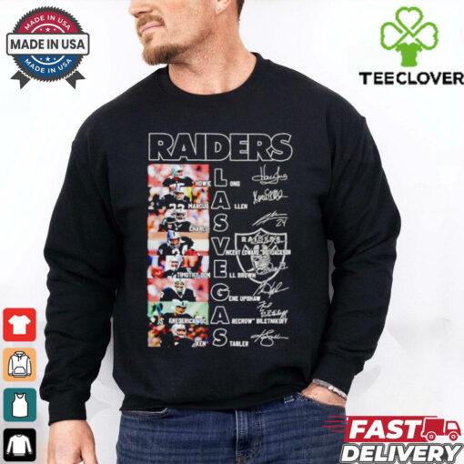 Las Vegas Raiders team players names and signatures hoodie, sweater, longsleeve, shirt v-neck, t-shirt