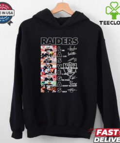 Las Vegas Raiders team players names and signatures shirt