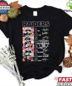 Las Vegas Raiders team players names and signatures hoodie, sweater, longsleeve, shirt v-neck, t-shirt