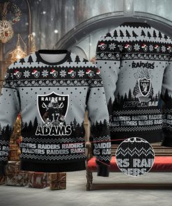 Las Vegas Raiders – Davante Adams #17 Super Bowl LVII 2023 Just Win Baby Ugly Christmas Sweater