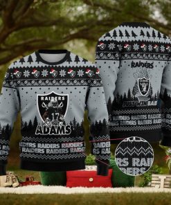 Las Vegas Raiders – Davante Adams #17 Super Bowl LVII 2023 Just Win Baby Ugly Christmas Sweater