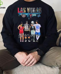 Las Vegas Skyline Sports Team Players Signatures Shirt