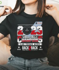 Las vegas aces 2023 wnba finals champions back 2 back finals champs shirt