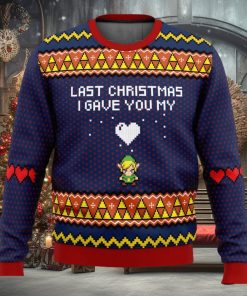 Last Christmas I Gave You My Heart Zelda Ugly Christmas Sweater 3D All Over Printed Christmas Sweater 1 Last Christmas I Gave You My Heart Zelda Ugly Christmas Sweater 3D All Over Printed Christmas Sweater
