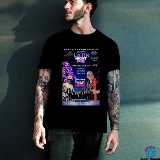 Latin Night Party Tickets, Sat, Jul 20, 2024 Poster Shirt