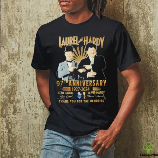 Laurel And Hardy 97th Anniversary 1927 2024 Thank You For The Memories Shirt