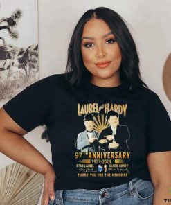 Laurel And Hardy 97th Anniversary 1927 2024 Thank You For The Memories Shirt