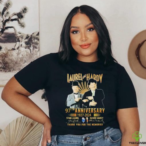 Laurel And Hardy 97th Anniversary 1927 2024 Thank You For The Memories Shirt