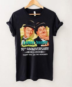 Laurel and Hardy 97th anniversary 1927 2024 thank you for the memories shirt