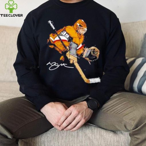 Laurent Brossoit Vegas Hockey Signature Illustration Shirt