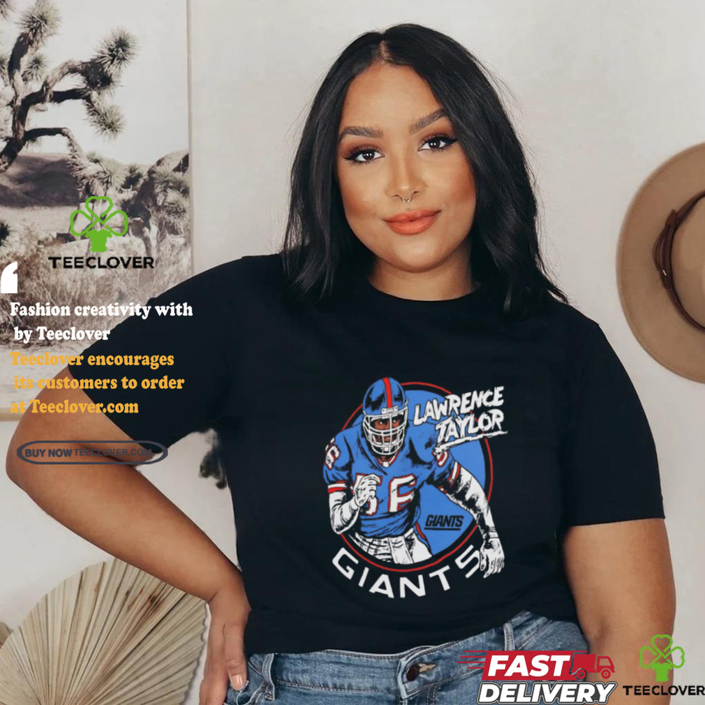 Lawrence Taylor New York Giants Caricature Retired Player Shirt Lawrence Taylor New York Giants Caricature Retired Player Shirt