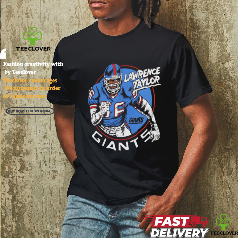 Lawrence Taylor New York Giants Caricature Retired Player Shirt Lawrence Taylor New York Giants Caricature Retired Player Shirt