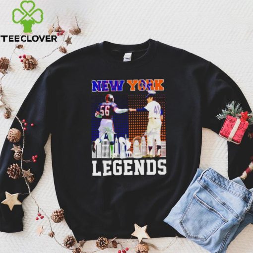 Lawrence Taylor and Tom Seaver New York Legends signatures shirt