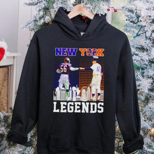Lawrence Taylor and Tom Seaver New York Legends signatures shirt