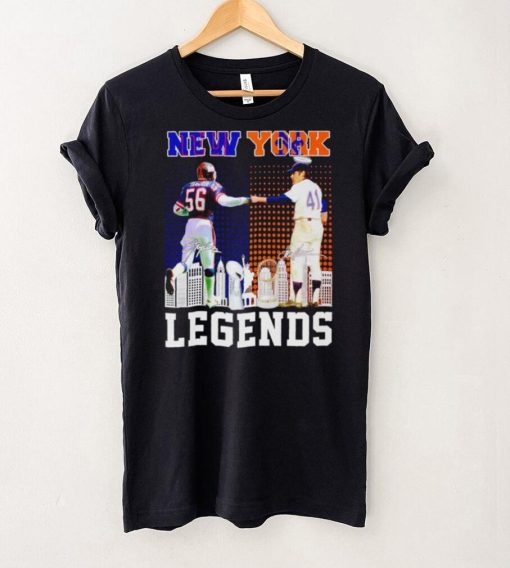 Lawrence Taylor and Tom Seaver New York Legends signatures shirt