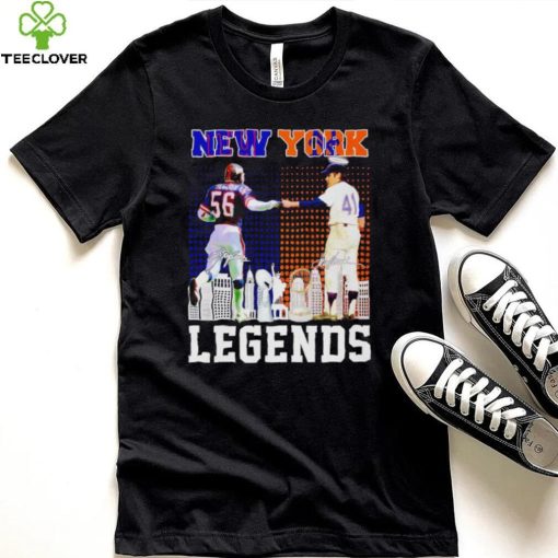 Lawrence Taylor and Tom Seaver New York Legends signatures shirt