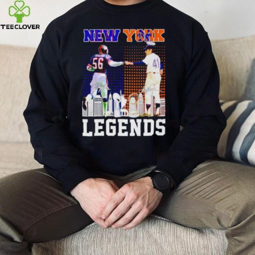 Lawrence Taylor and Tom Seaver New York Legends signatures shirt