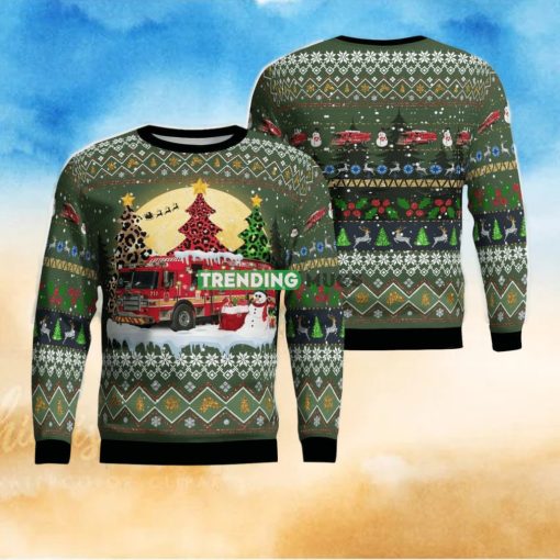 Laytonsville District Volunteer Fire Department Christmas Ugly Sweater For Men Women
