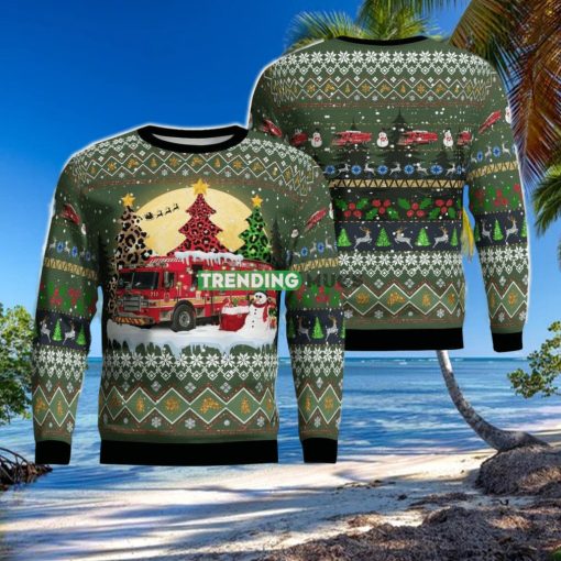 Laytonsville District Volunteer Fire Department Christmas Ugly Sweater For Men Women