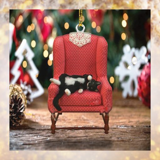 Lazy Cat Chair Flat Ornament