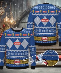 H E B Blue Merry Christmas Ugly Sweater