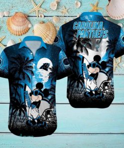 Carolina Panthers NFL Team Logo Baby Yoda Hawaiian Shirt