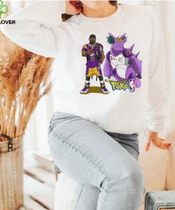 LeBron James Los Angeles Lakers Nidoking PokexBasketball shirt