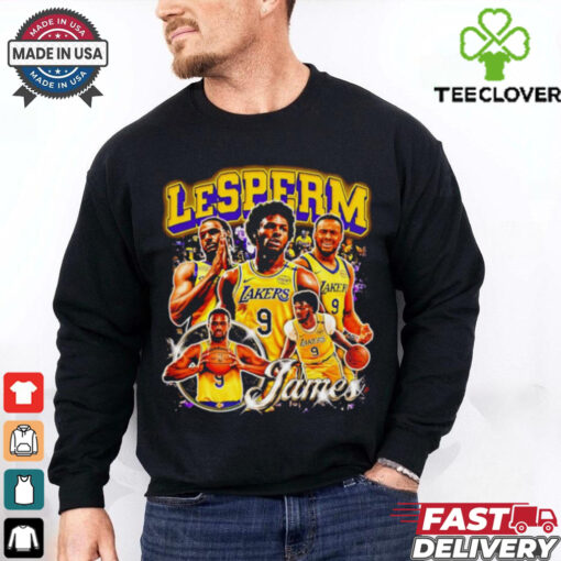 LeSperm Bronny James LA Lakers shirt
