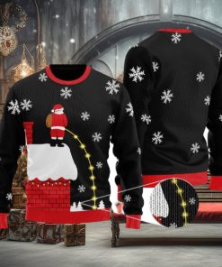 Leaky Roof Black Ugly Christmas Sweater Funny Gift For Men And Women Family Holidays