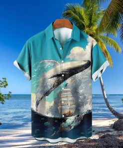 Leaping Moby Dick Casual Short Sleeve Shirt