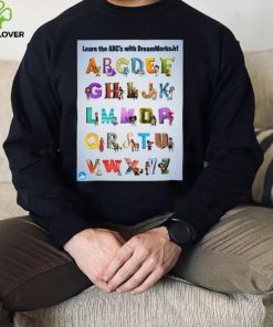 Learn the abc’s with characters of dream works jr hoodie, sweater, longsleeve, shirt v-neck, t-shirt