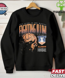 Leather Helmet 100 Years In The Making Fighting Illini Illinois Fighting Illini Football Vintage t shirt 2 Leather Helmet 100 Years In The Making Fighting Illini Illinois Fighting Illini Football Vintage t shirt