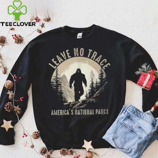 Leave No Trace America National Parks Sasquatch T Shirt