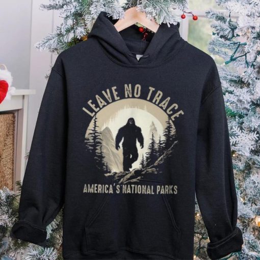 Leave No Trace America National Parks Sasquatch T Shirt