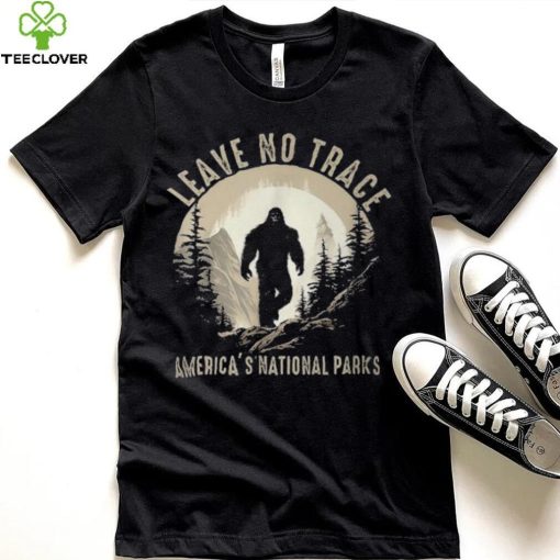 Leave No Trace America National Parks Sasquatch T Shirt