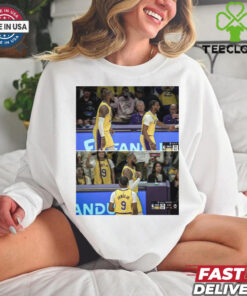 Lebron And Bronny Check In Together Poster NBA History Poster t shirt