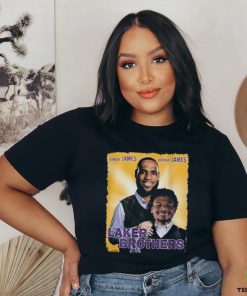 Lebron And Bronny Lakers Brothers T shirt