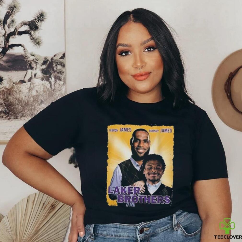 Lebron And Bronny Lakers Brothers T shirt Lebron And Bronny Lakers Brothers T shirt