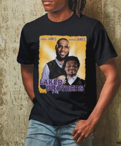 Lebron And Bronny Lakers Brothers T shirt